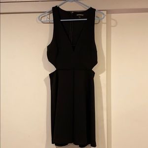 Express black cutout dress